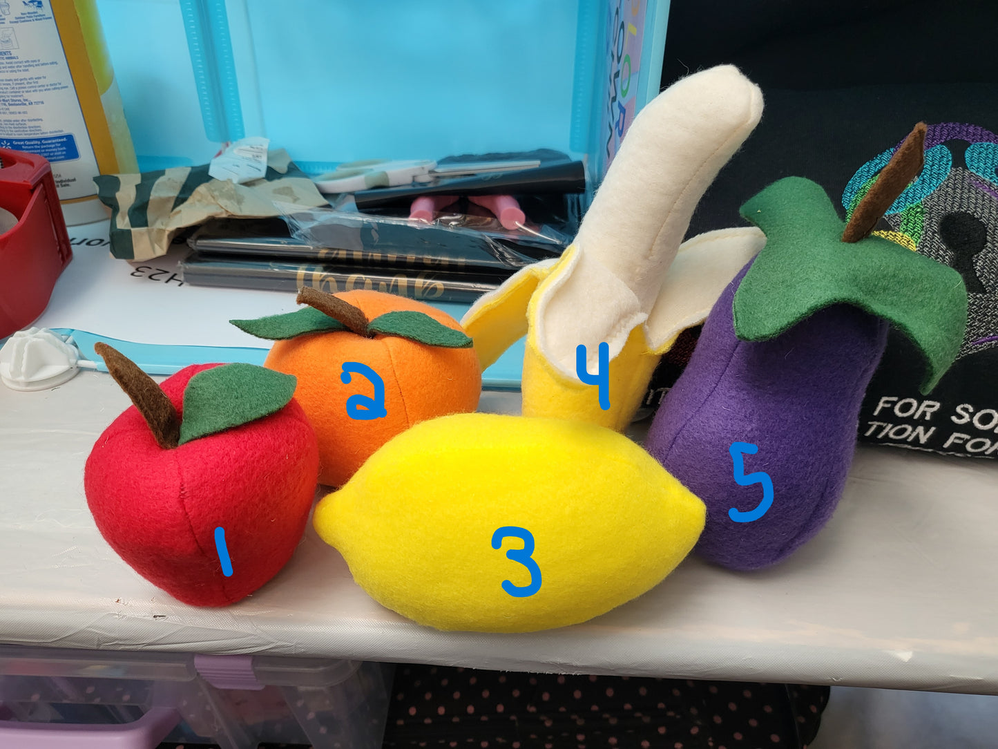 Plush Fruit/Veg